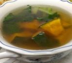 南瓜と小松菜の和風スープ